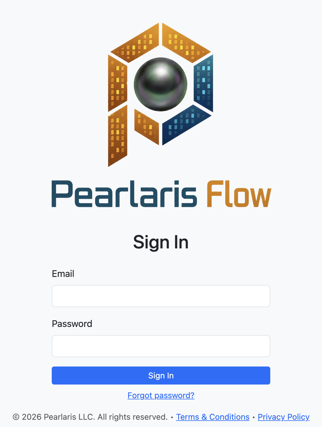 Pearlaris Flow screenshot: wide overview of the product.